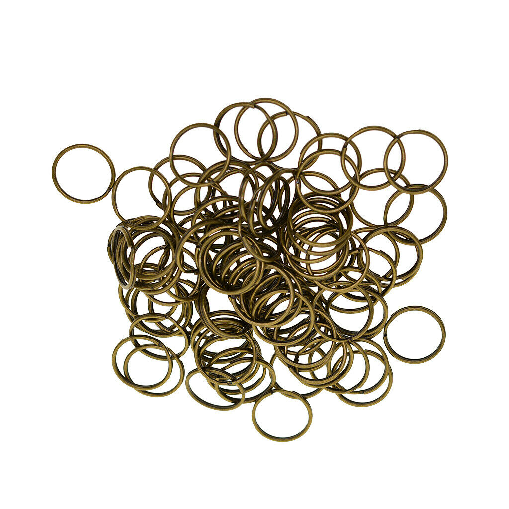 20mm (4/5 inch) Steel Split Ring – Pack of 100 / Key Chain Ring Connectors,
