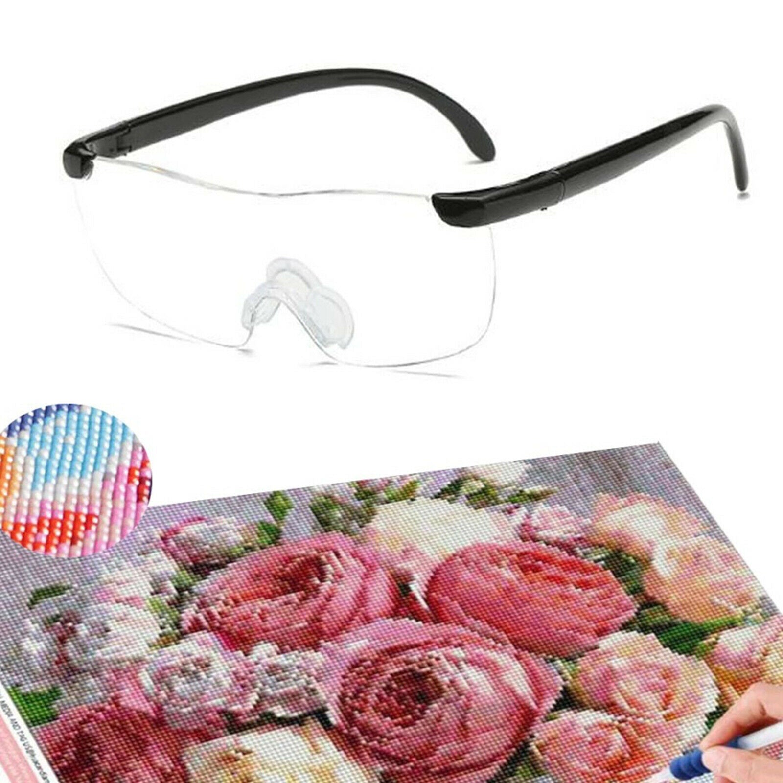 Magnifying Glasses Eyewear Painting Unisex for Needlework Sewing Reading