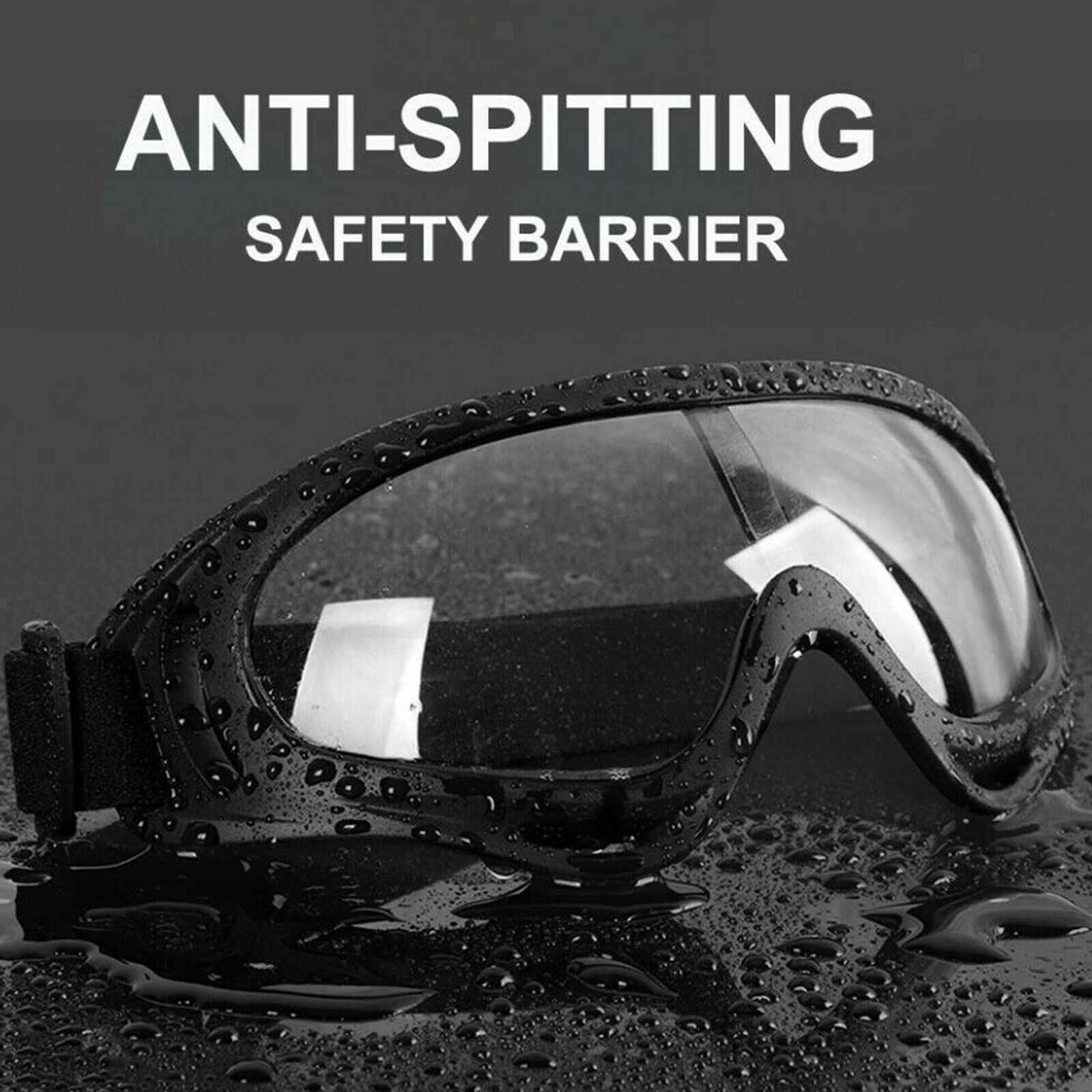 2Pcs/Set Sports Windproof Clear Safety Glasses Goggles Protective Eye Protection