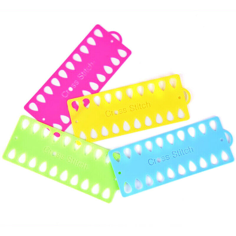 Durable Plastic Cross Stitch Row Line Board Embroidery Thread Yarn Organi.l8