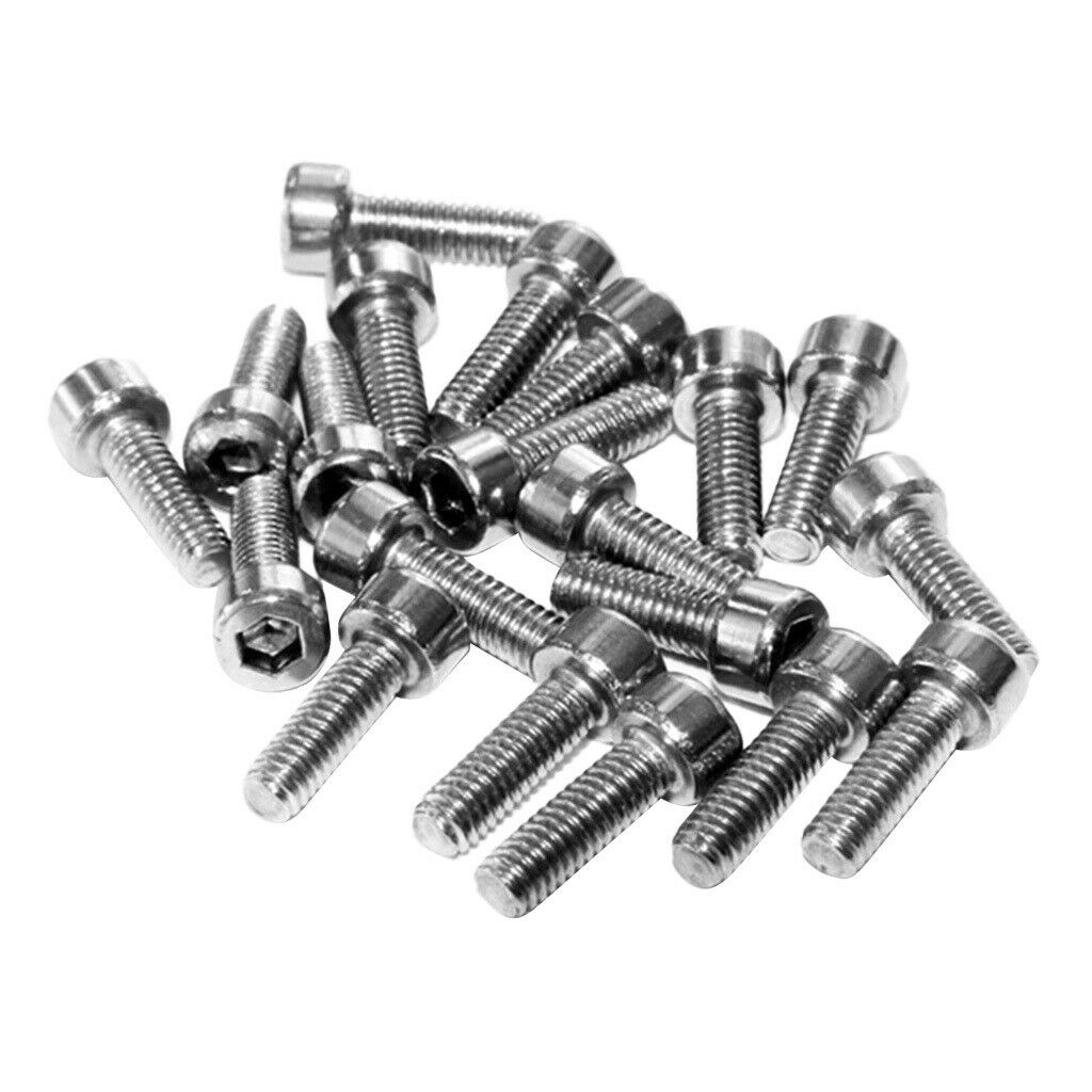 100 Piece 1/4 Inch-M3*8mm Hex Socket Button Head Bolts Screws