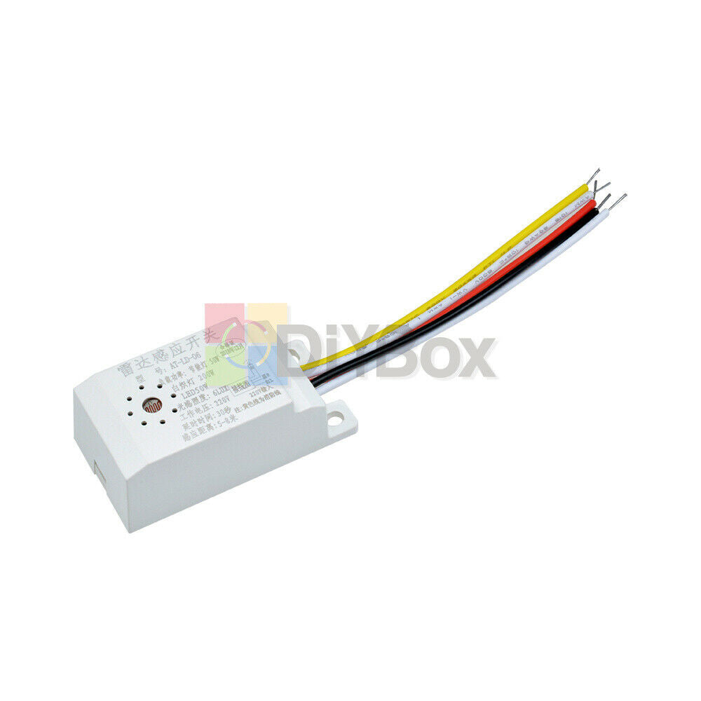 AC 220V Auto Infrared Body PIR Motion Sensor Switch Microwave Radar Detector