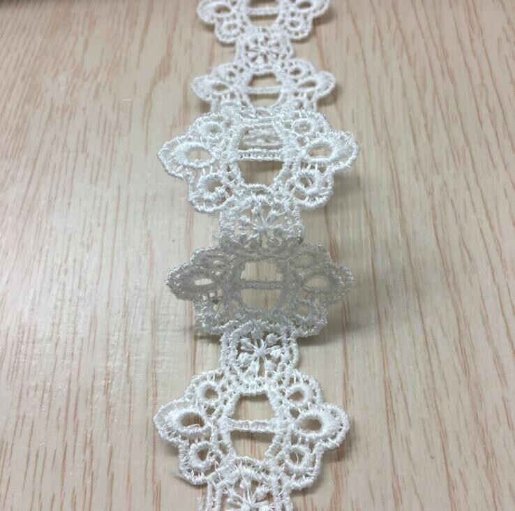 5 Yards Crochet Flower lace Trims Sewing Clothing Decorative Home accessories