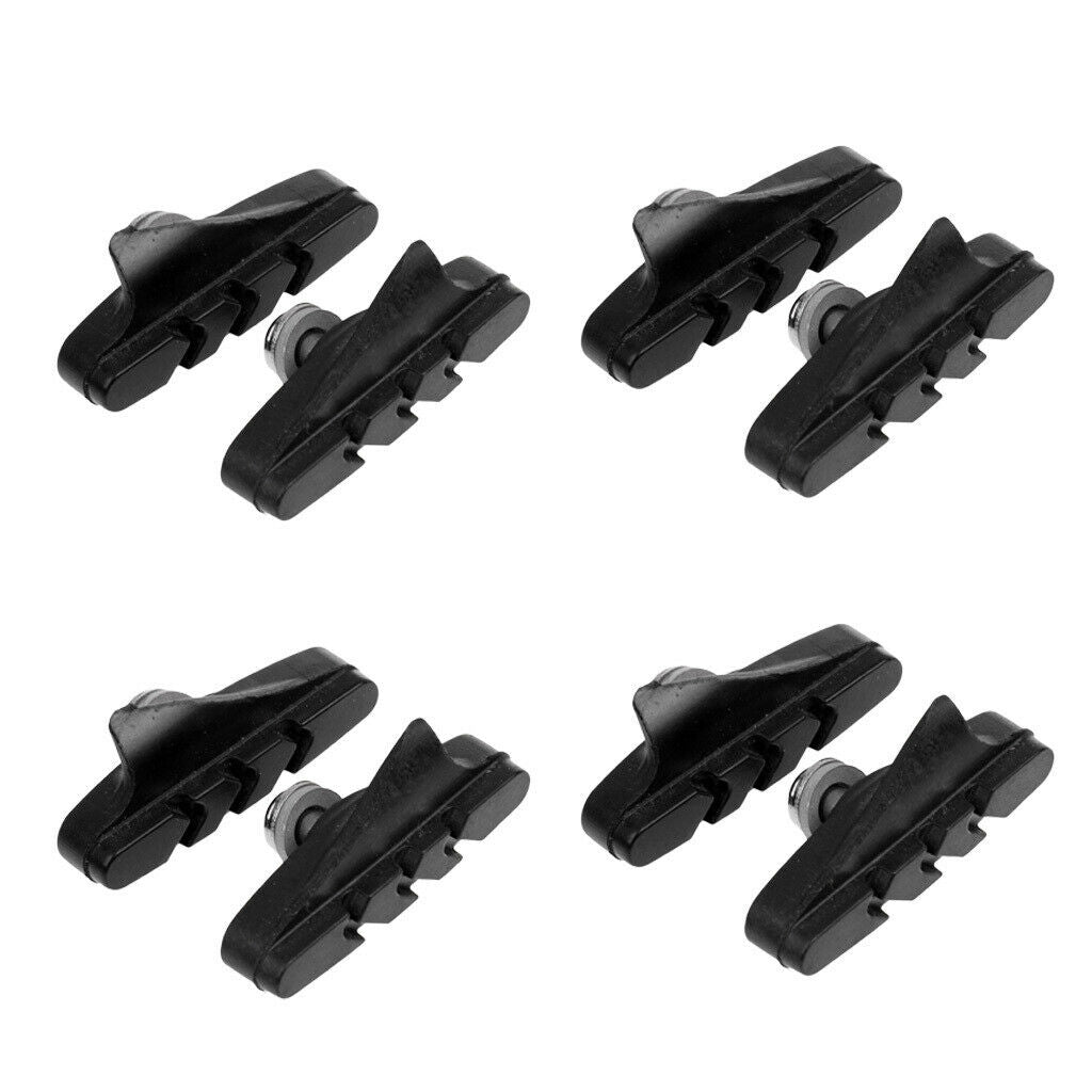 4 Pair Durable Road Mountai Bike Brake Pads Fixed Gear Bicycle V Brake Gear