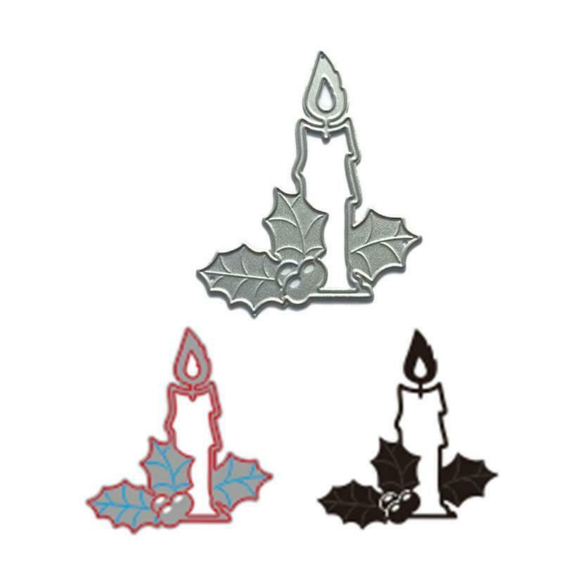 Christmas Candle Metal Cutting Dies Stencil DIY Scrapbooking Album Paper Card