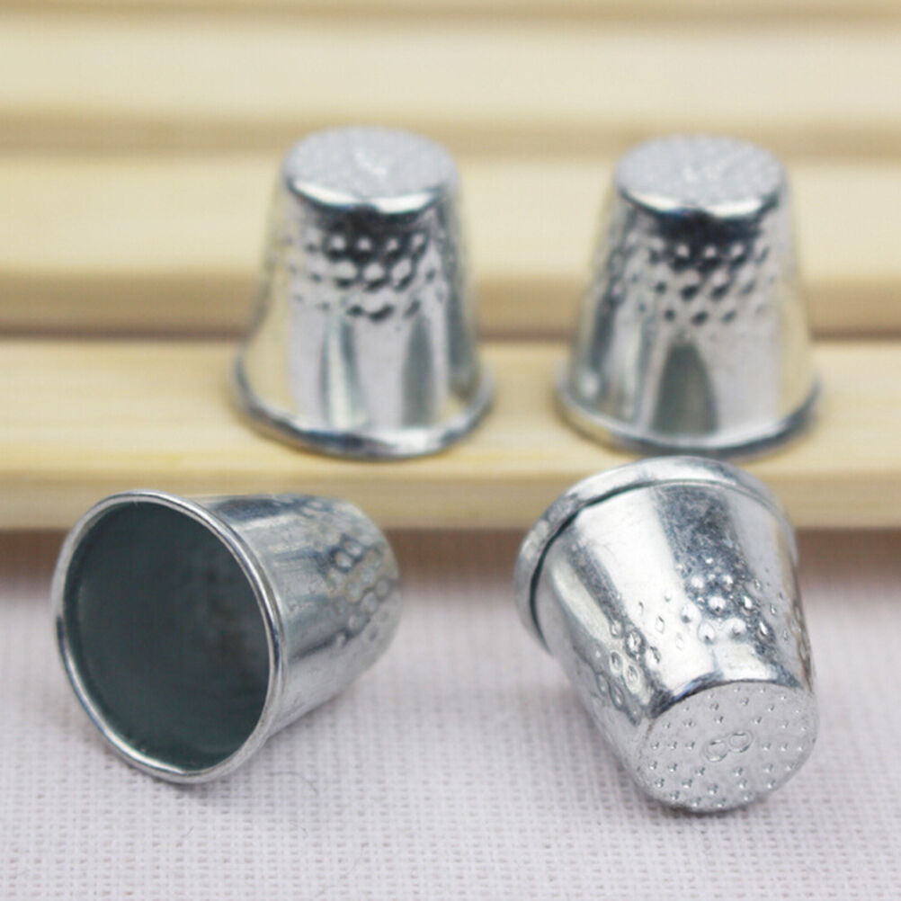 10 Dressmakers Metal Finger Thimble Protector Sewing Neddle Shield  1.8c.l8
