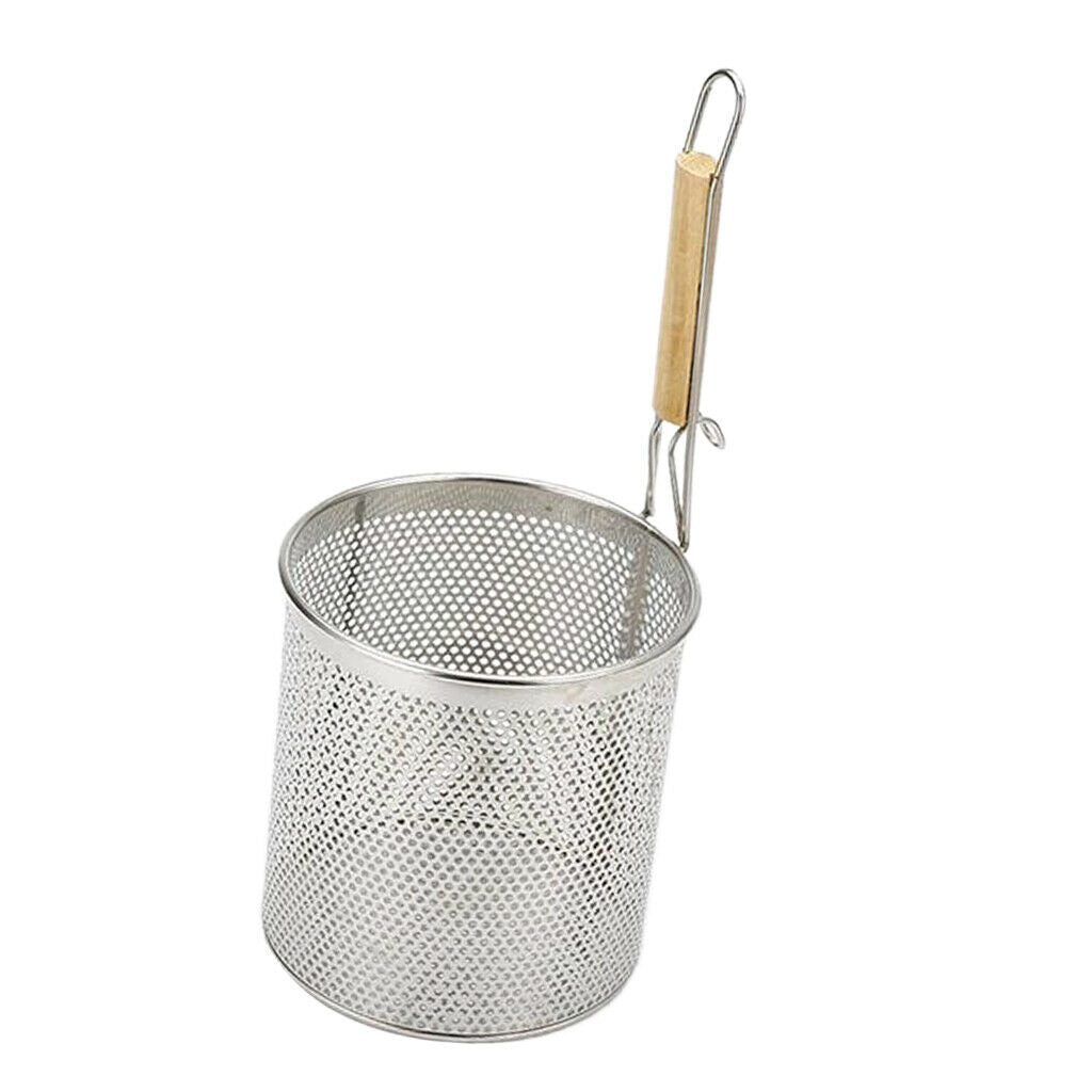 2pack Stainless Steel Noodle Colander Strainer with Handle Kitchen Tool 14cm