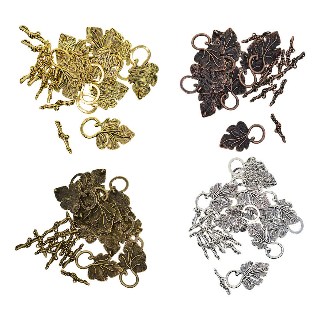 40X Mixed Toggle Clasps, 37x23 mm Leaf Clasps, 24mm T-Bar Clasps Jewelry