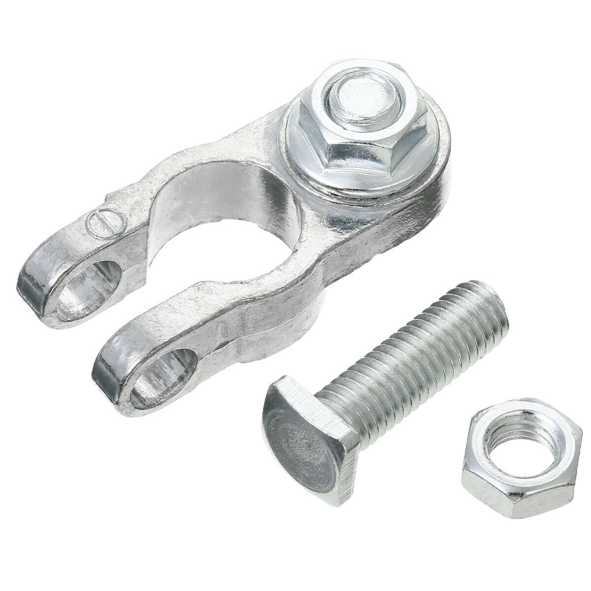 2Pcs Zinc Alloy Positive &Negative Battery Terminal Clamp Connector Car Boat
