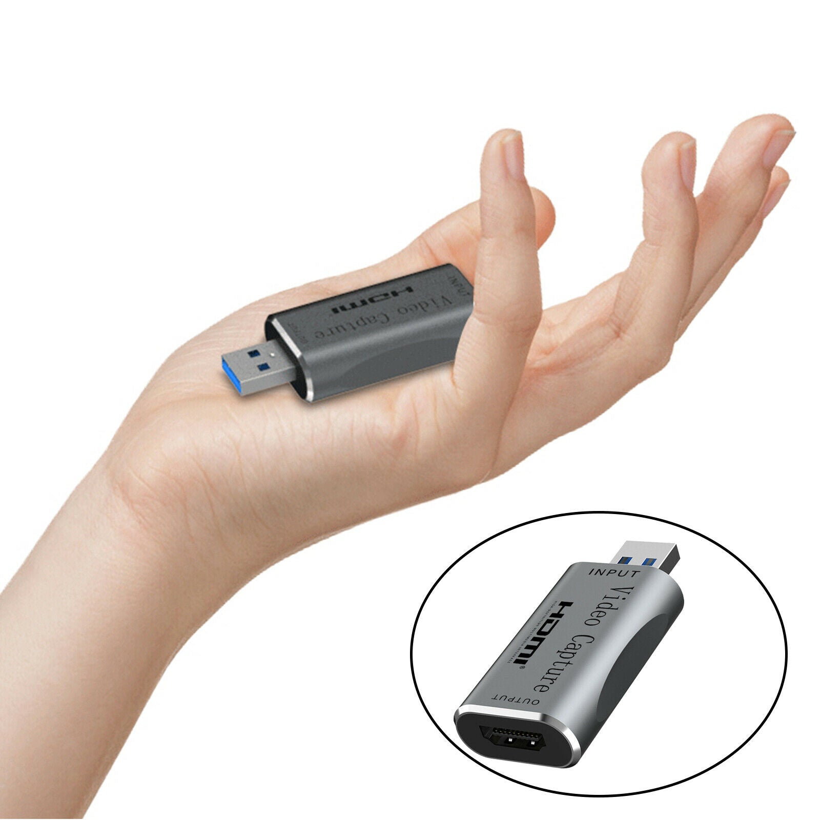 Video Capture Card HDMI to USB 1080p USB Video Recording Screen Sharing