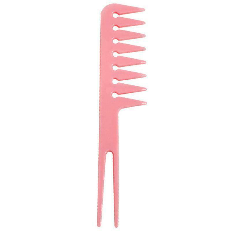 Wide Teeth Hairbrush Fork Comb Men Beard Hairdressing Brush Styling Tool