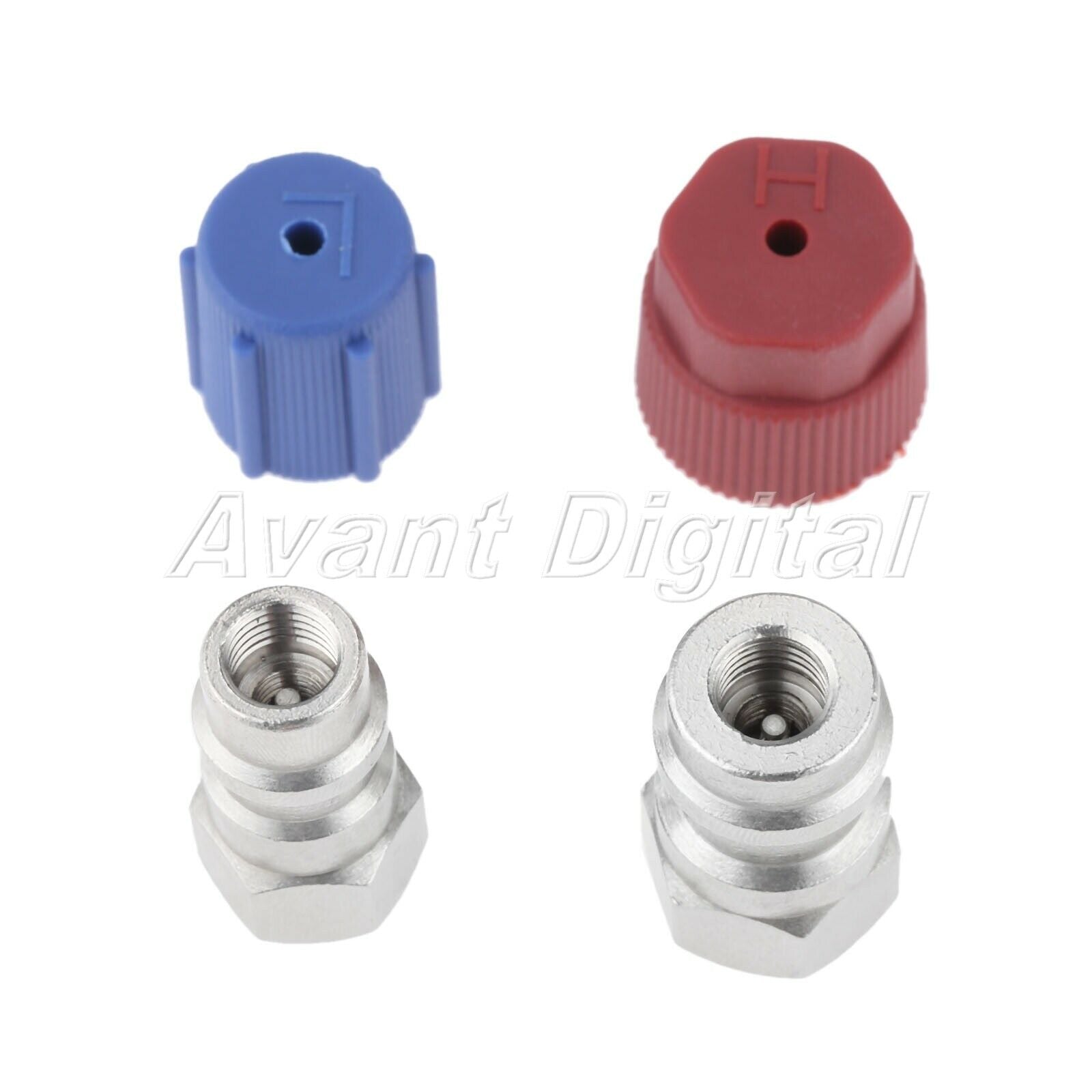 13mm Low 16mm High AC Fitting Port Adapter Cover Retrofit R12 to Accept R134a