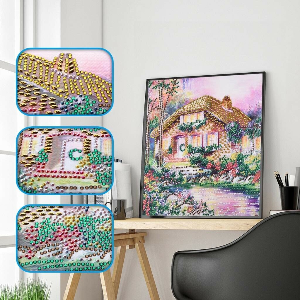 Special Shaped DIY 5D Diamond Painting Cross Stitch Kits Landscape 4