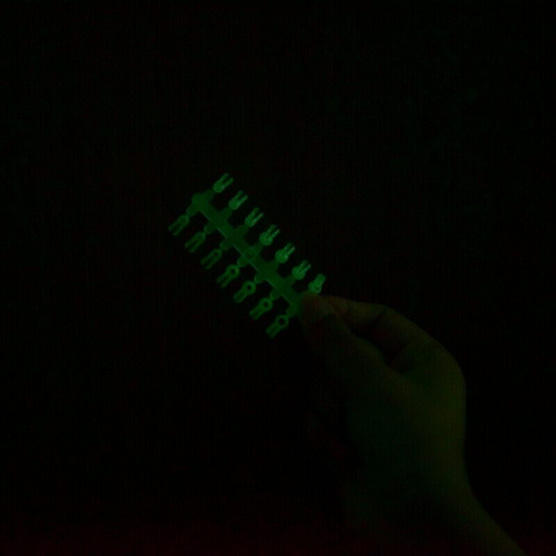 2pcs(card) Fishing Glow Stick Clip For Fishing Rod Fluorescent Sticks Hol.l8