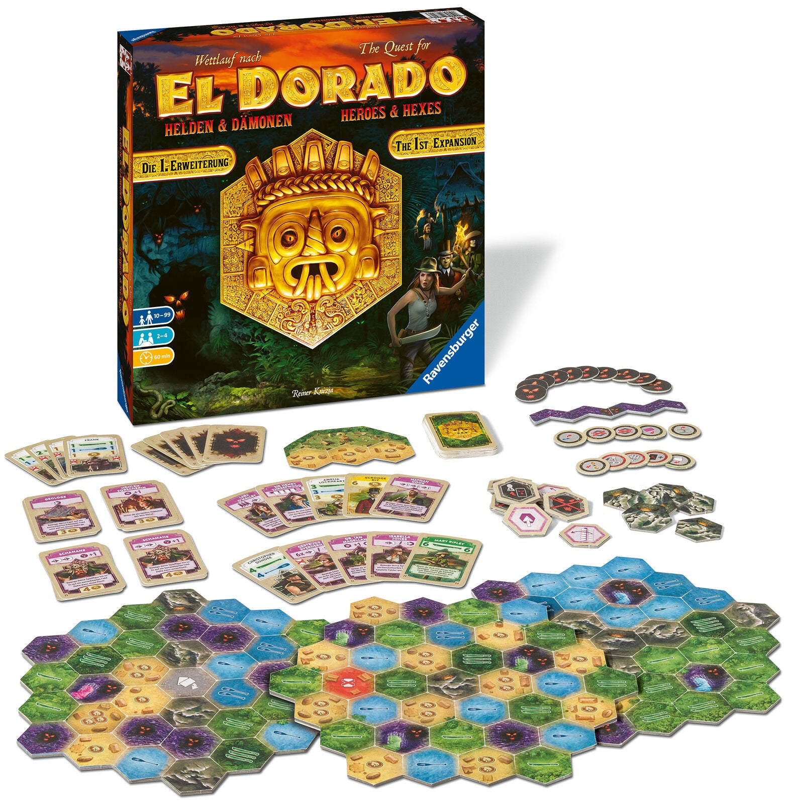 26790 Ravensburger EL Dorado Expansion - Heroes and Hexes Board Game Age 10yrs+