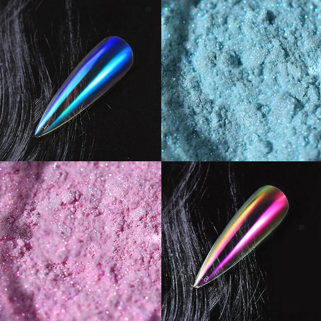 6pcs Dust Powder Colorful Decoration Set Crafts Gifts for Professional Use