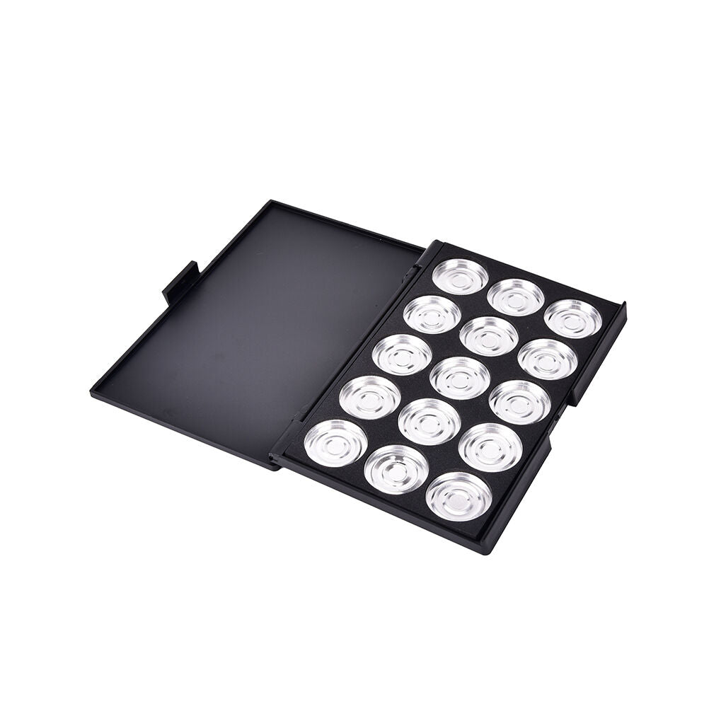 15x Empty Eyeshadows Blank Panel Aluminum Palette Pans Removable Makeup ToolBDA
