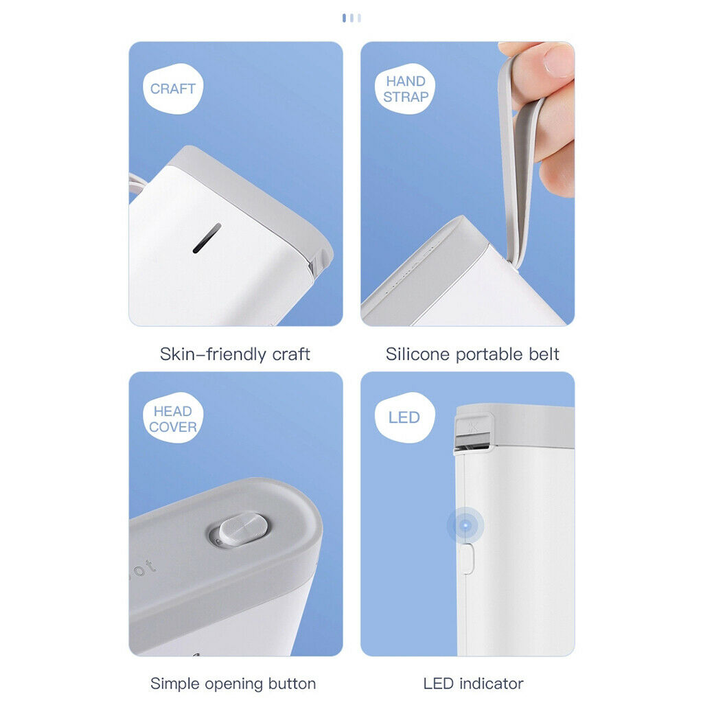Handheld Pocket Price Tag Name Thermal Label Printer + 1 Roll Print Paper