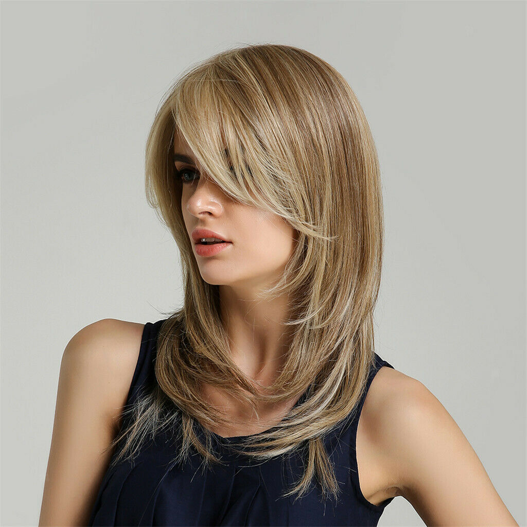 20'' Women Lasting Heat Resistant Synthetic Fibre Long Straight Hair Wig