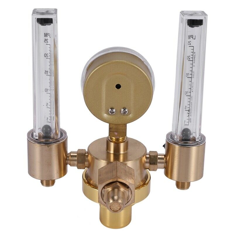 Argon CO2 Gauge Pressure Regulator Mig Tig Flow Meter Control Valve Welding GaN5