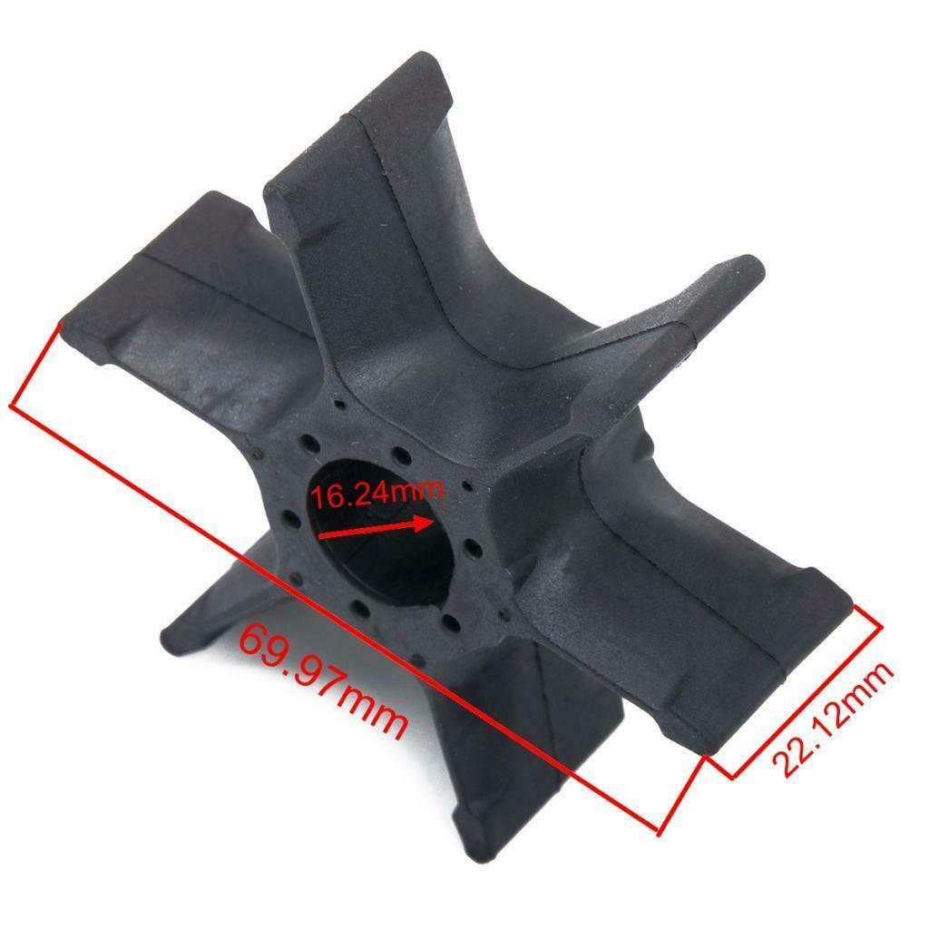 2Pieces Black Water Pump Impeller Outboard Motor Impeller CV40HP/1990-1991