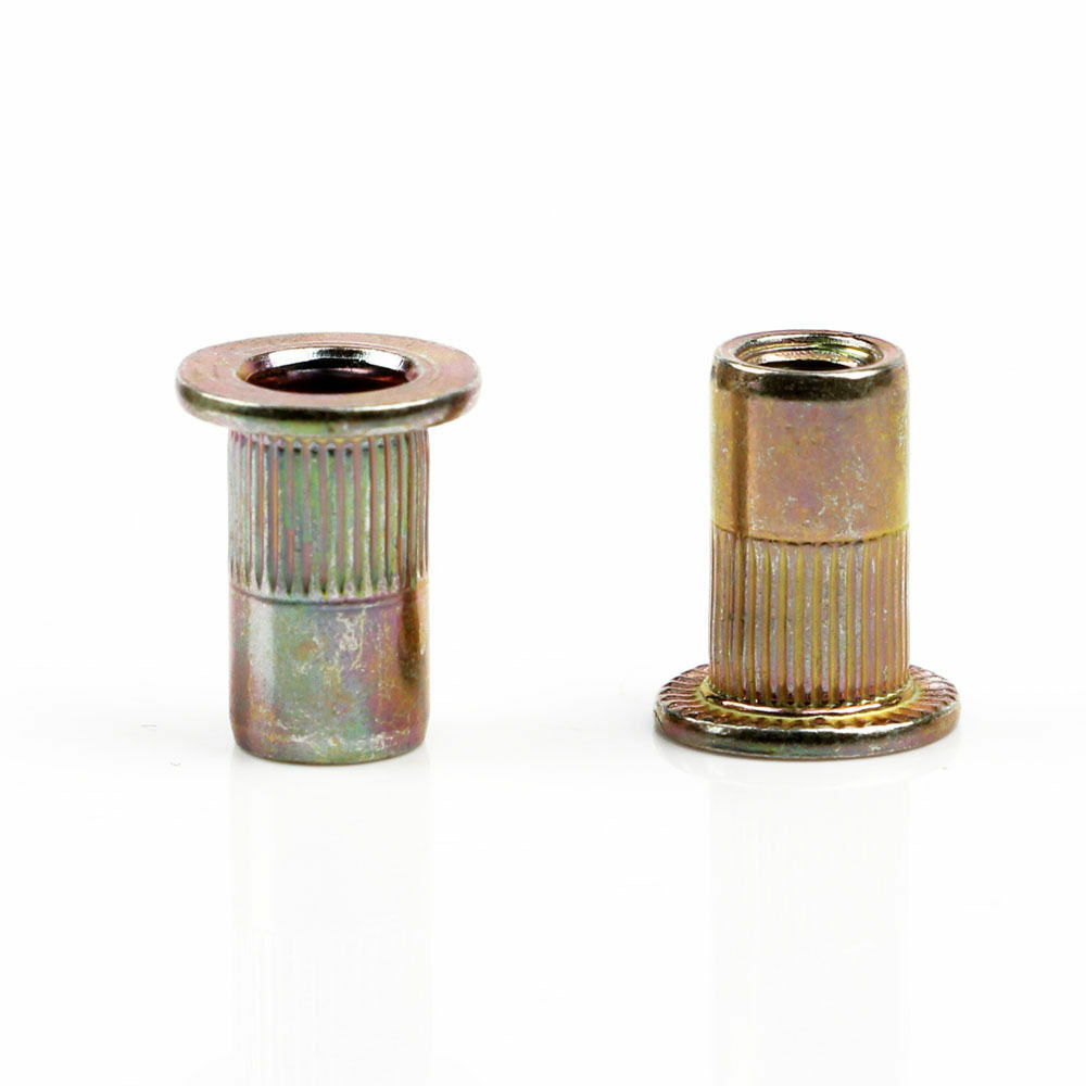 M4/5/6/8 Metric Countersunk Head Blind Rivet Nut Rivnut Insert Nutserts 100 Pcs