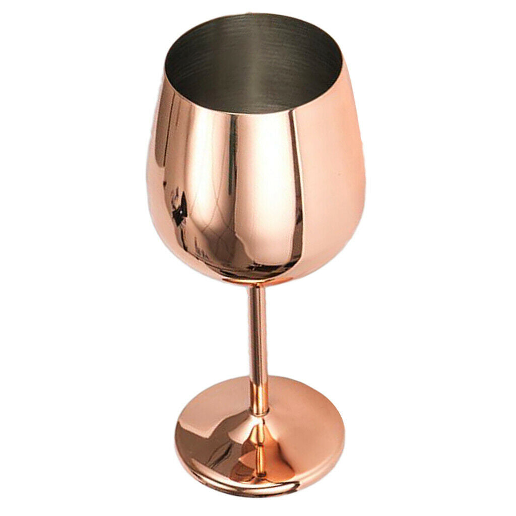 4 pcs Stainless Steel Wine Glasses/Goblets Keeps Wine Cool Red White