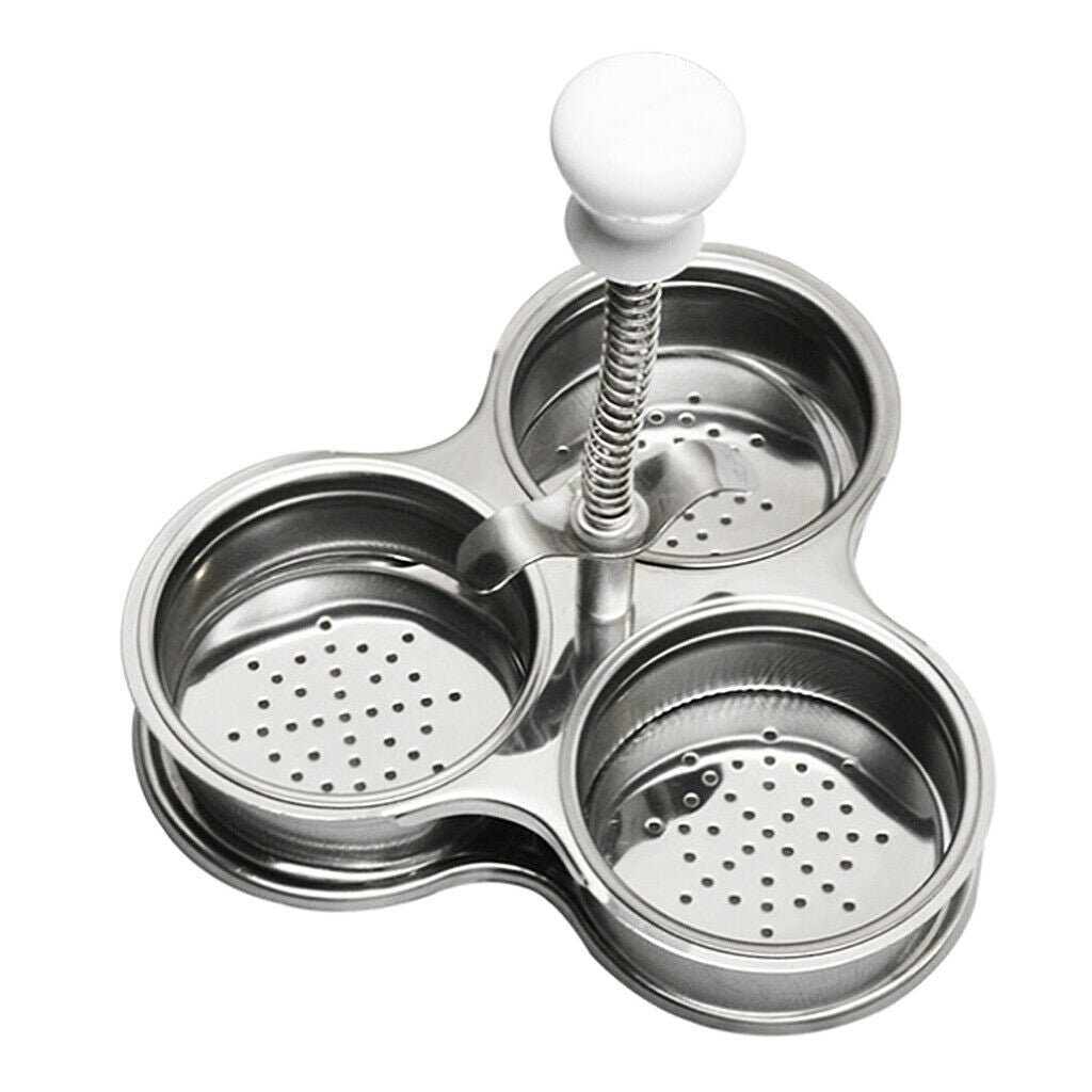 Kitchen Cookware Stainless Steel Egg Poaching Tray Poach Cup  Mould