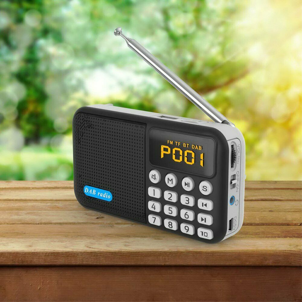 Portable Rechargable DAB/DAB+/FM Bluetooth Digital Radio Receiver P8 USB Cable