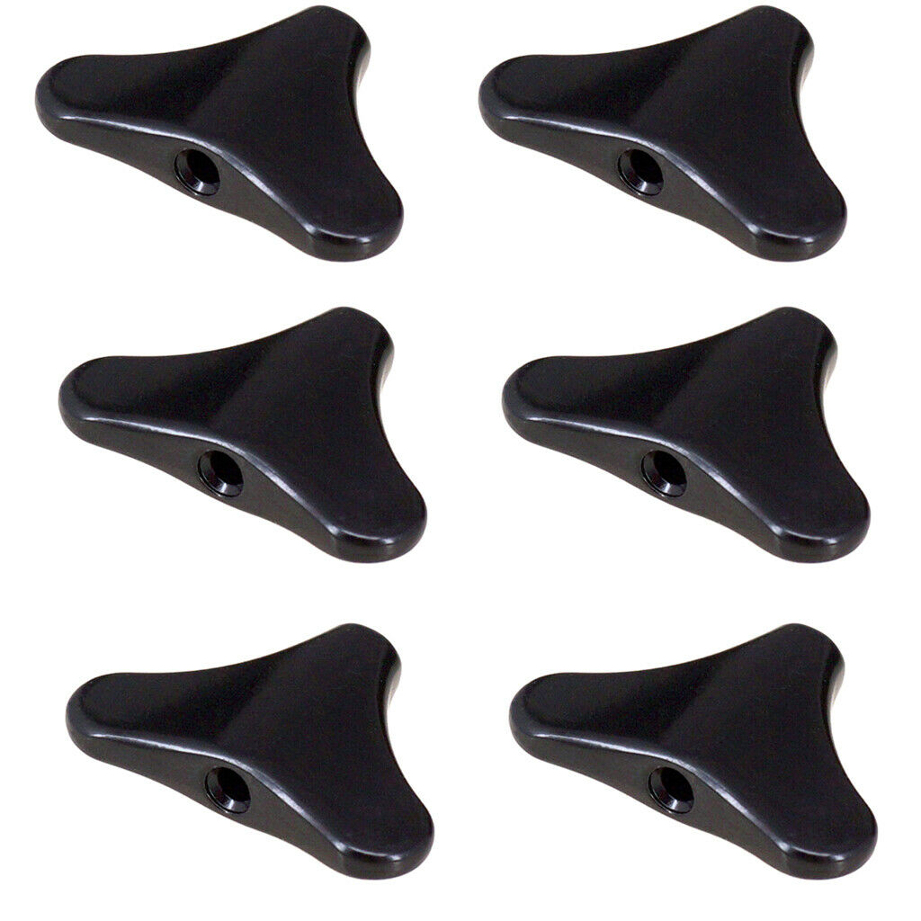 6Pcs Guitar Tuning Peg Button Machine Heads Acoustic Guitar Accessory Black