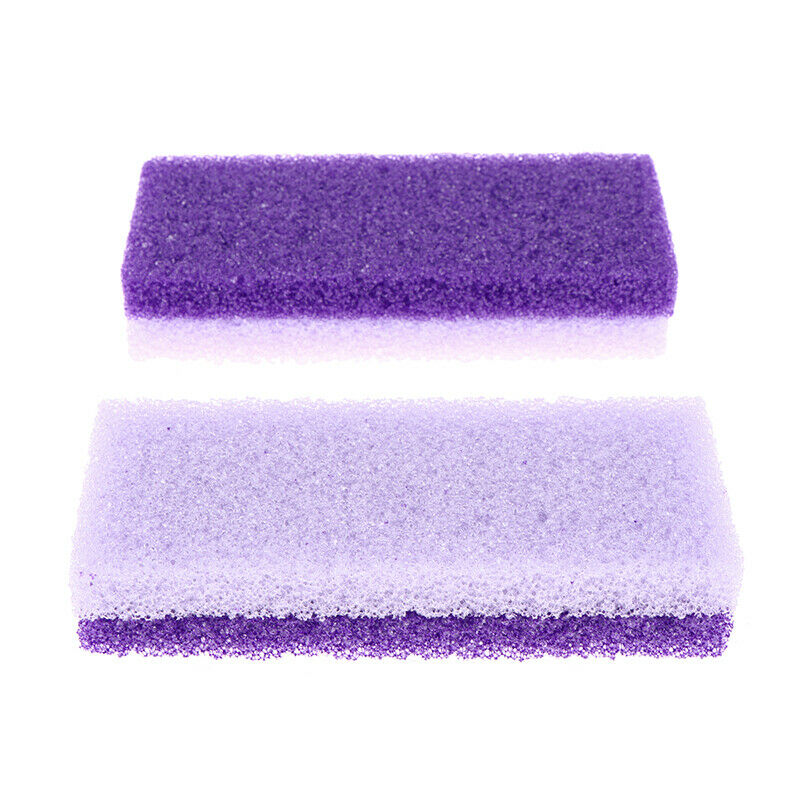 2pcs Foot Pumice Stone Exfoliating Scrub Remover Hard Dead Skin Portable ScrFCA