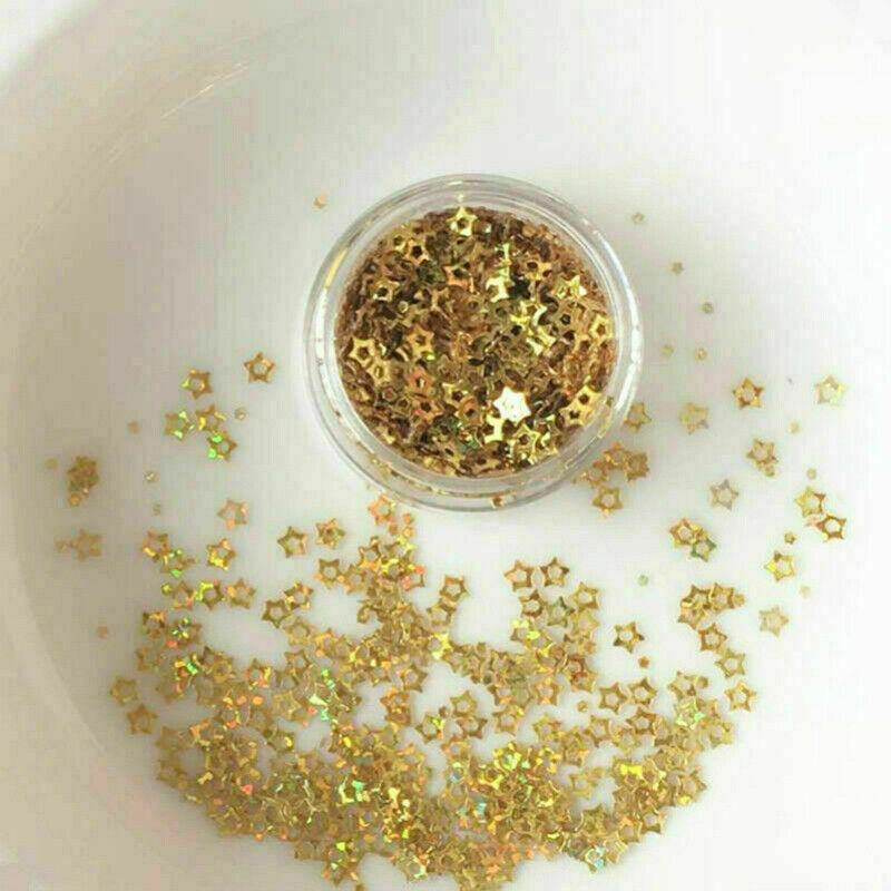 5pcs Glitter Holographic Nail Face Body Art Sequin for Party Masquerade New NR9