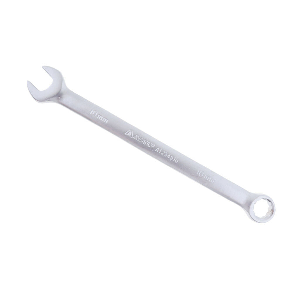 Stubby Metric Combination Spanner Ratchet Wrench 10mm Ring Spanner Open End