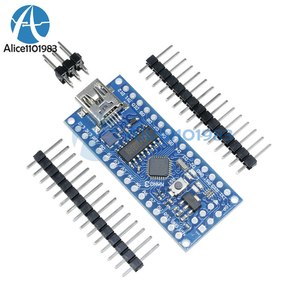 2PCS USB CH340G Nano V3.0 ATmega168 16M 5V Mini-controller For Arduino