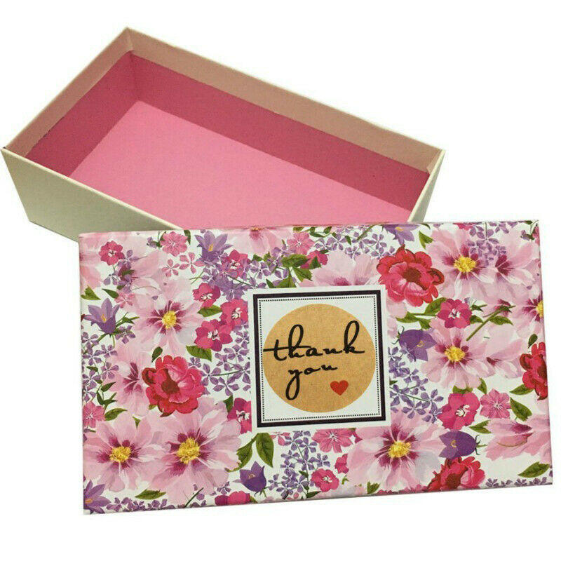 500pcs kraft paper thank you stickers with red heart s handmade labels st.l8