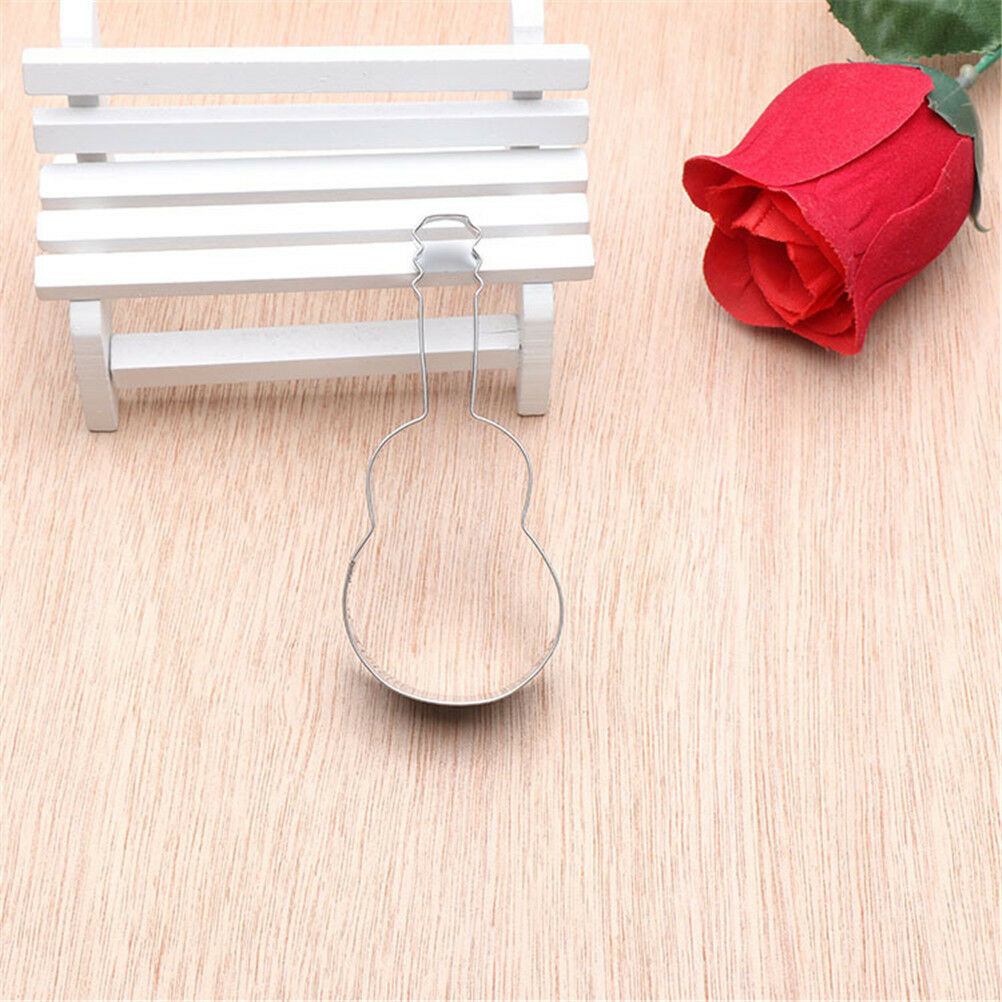 musical guitar violin stainless steel cutting biscuit mould cake baking to.l8