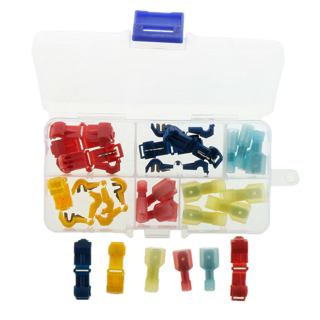 Premium T-Tap Wire Terminals Quick  Fully Insulated Spade Connectors with
