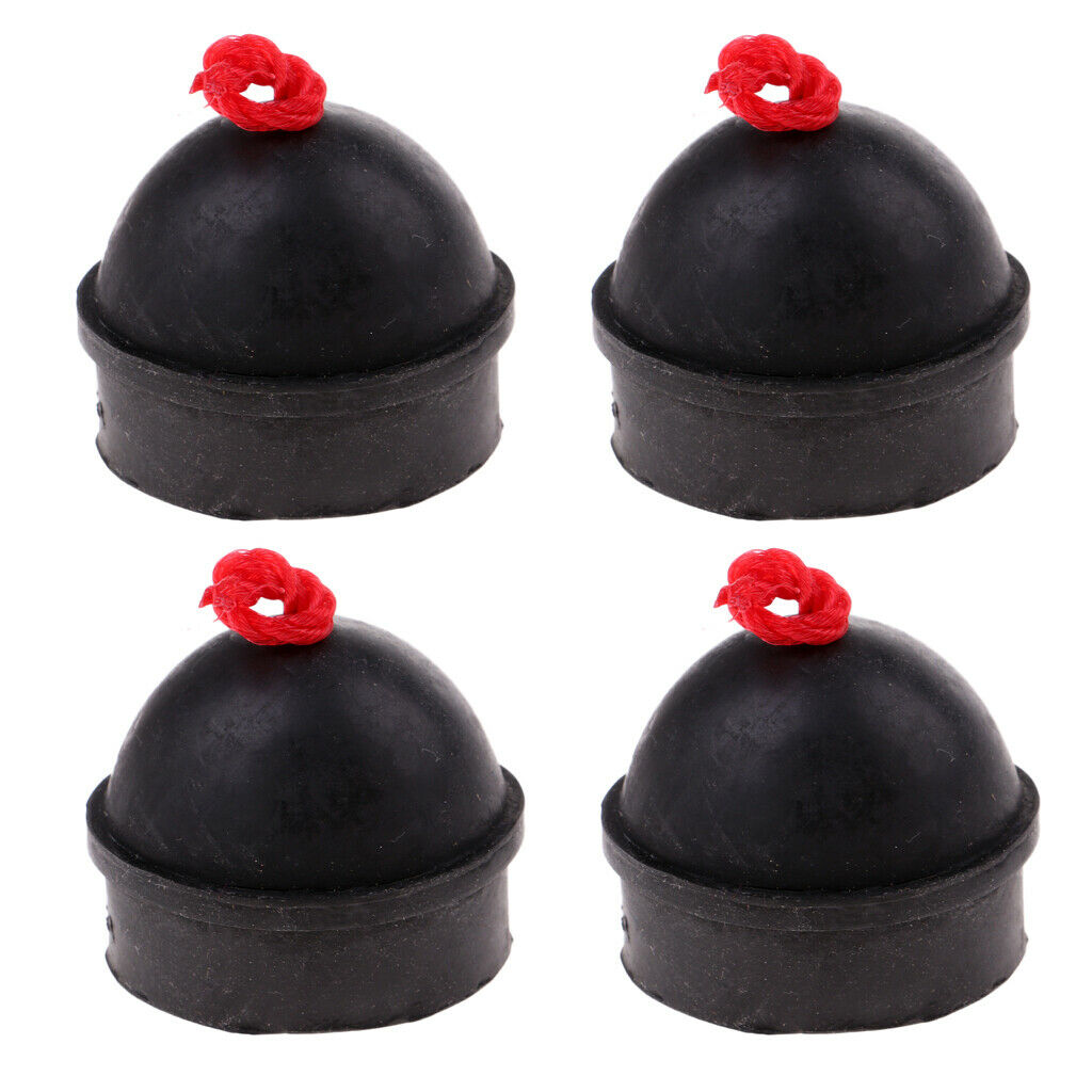 4x Pool Rubber Chalk Holder   Case Container with String for Billiard Snooker