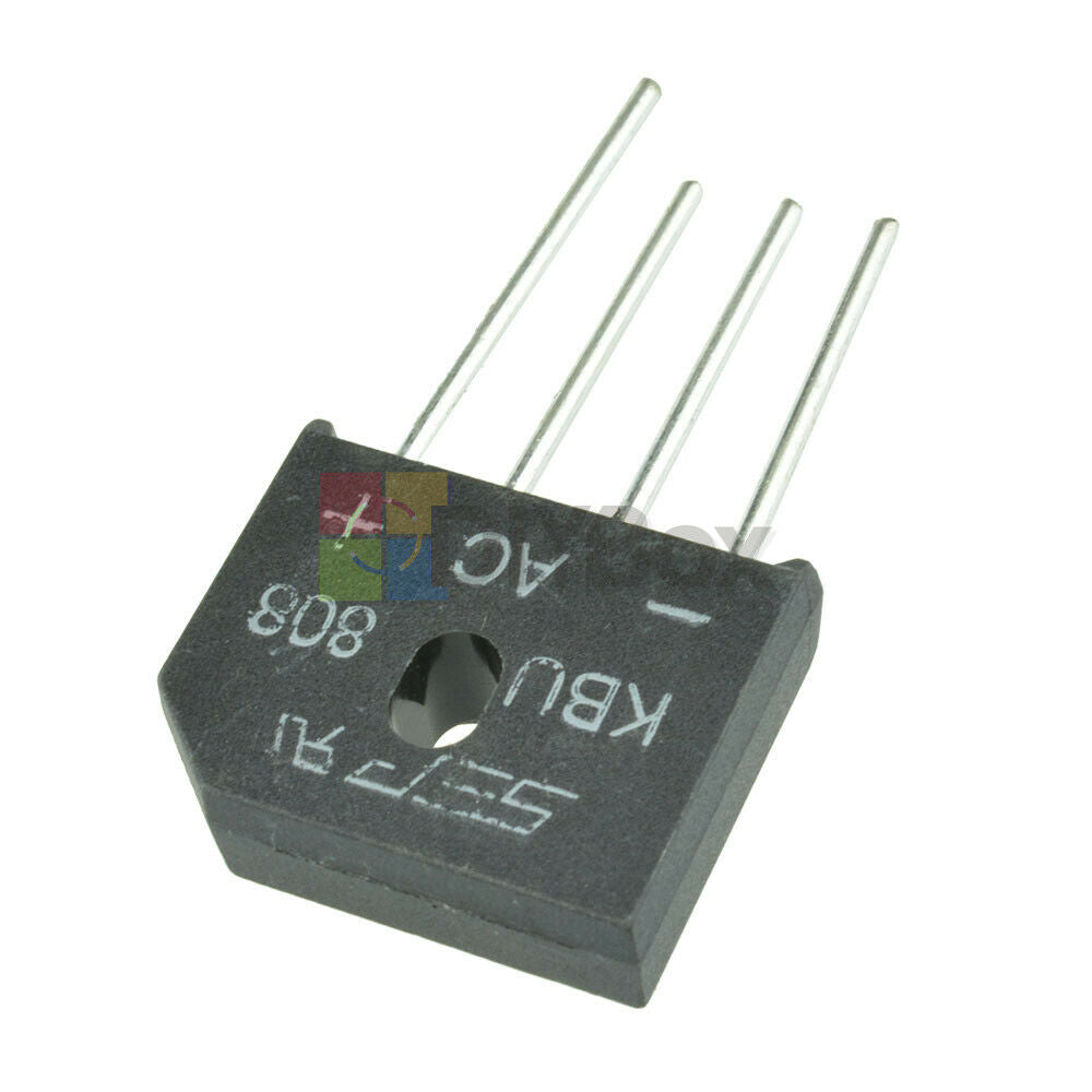 5Pcs DIP-4 4Pin KBU808 KBU-808 8A 800V Bridge Rectifier SIP-4