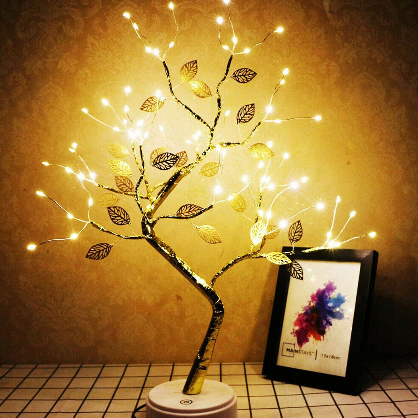 Artificial Light Tree Lamp LED Tabletop Bonsai Tree Light Decor Night Light Gift