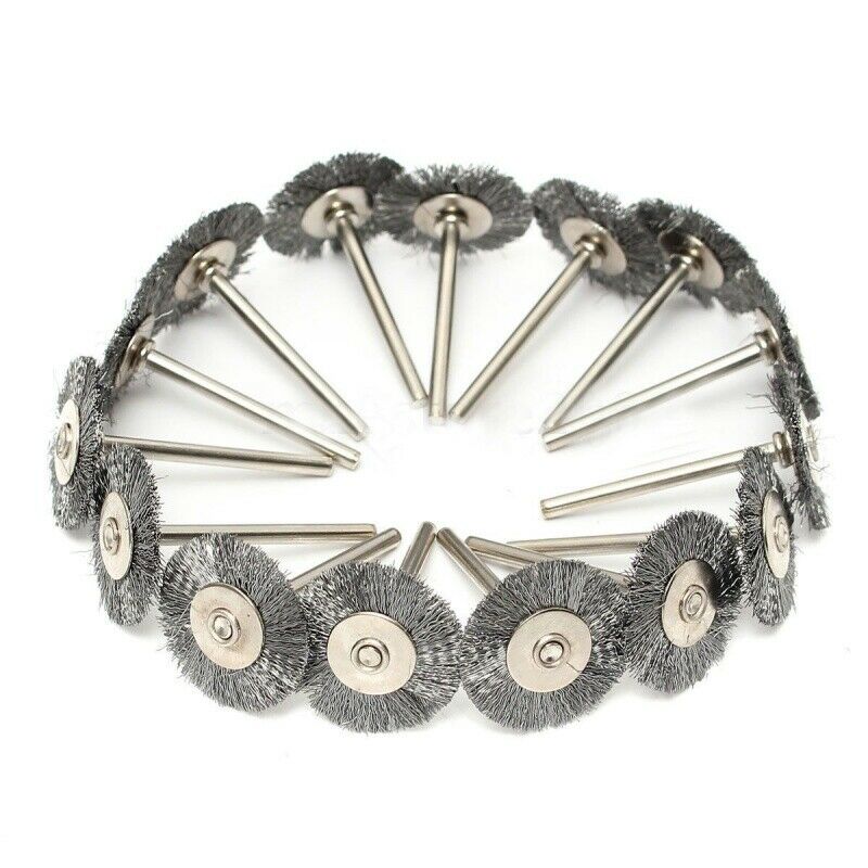 45Pcs Steel Wire Wheel Pen Cup Brushes Set Kit Accessories for  Rotary Tool O9B5