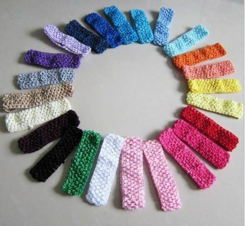Random 10-pack Elastic Baby Kids Toddlers Headband Hair Band Crochet Breathable