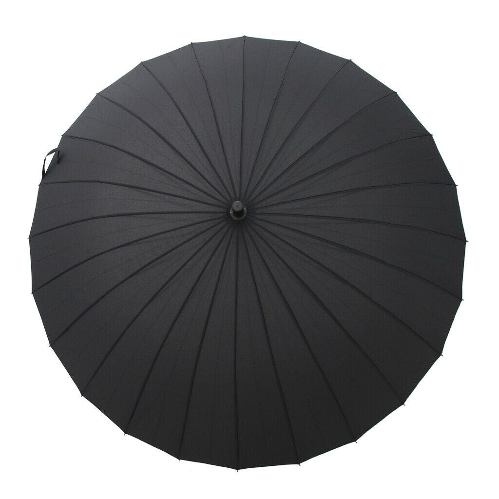 Professional 50'' Windproof Men Ladies Extra Large Solid Umbrella with 24 Ribs