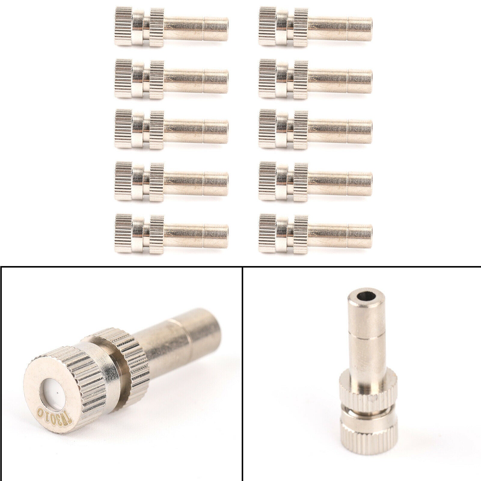 10pcs Misting Nozzles Mister Sprinkle For Cooling System 0.024" Quick plug B5