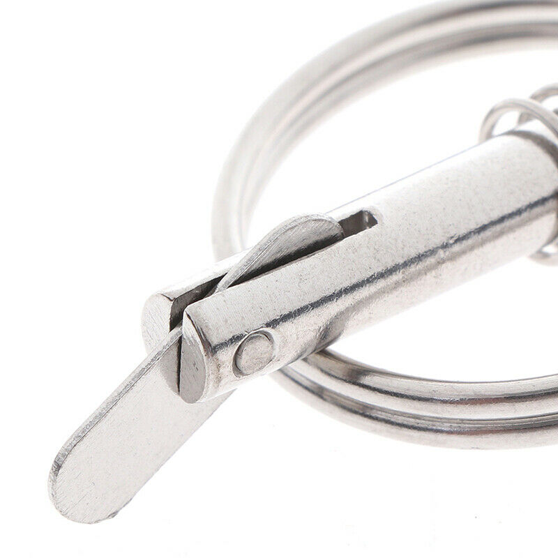 1pcs 6.3mm Stainless Steel Quick Release Pin ring for Boat Top Deck Hinge MaY1