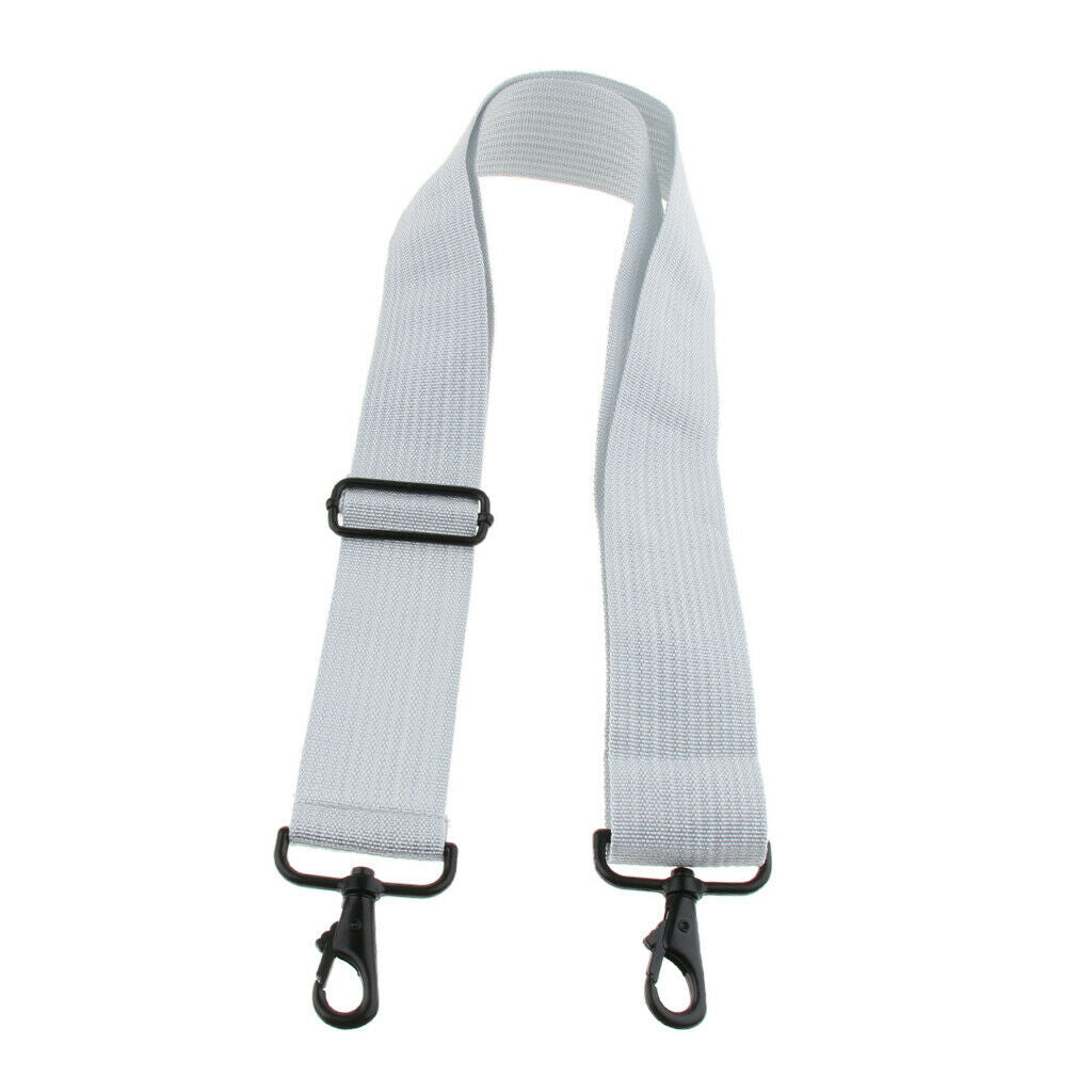 Polyester Marching Snare Drum Shoulder Strap for Drummer, White