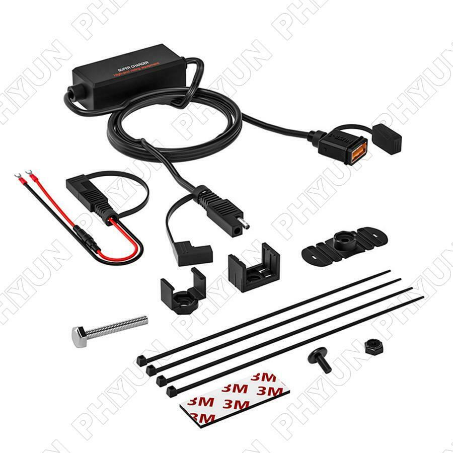 Universal Waterproof Motorcycle Handlebar Charger USB Power Supply Phone Charger