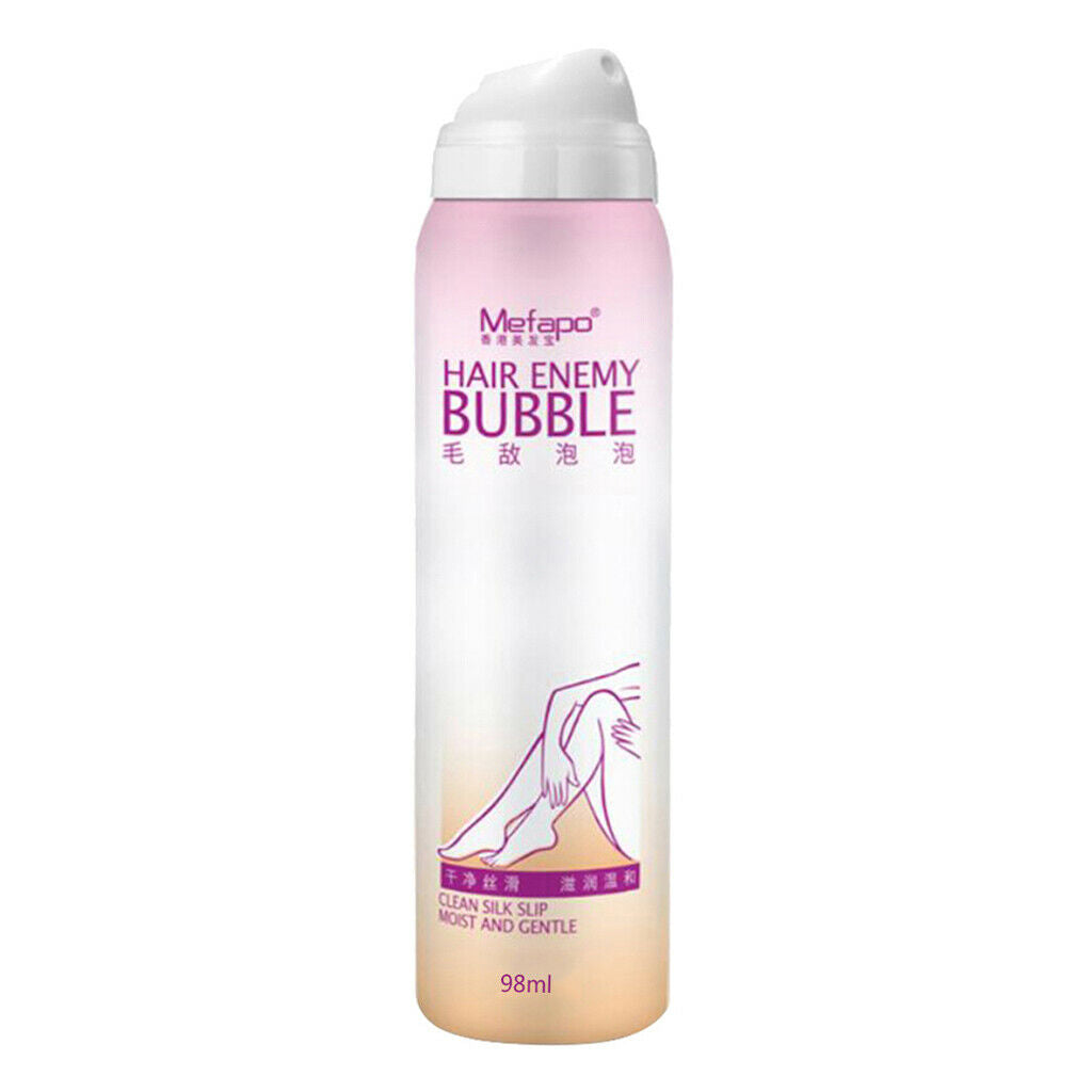 Pack of 2 Depilatory Bubble Painless Hair Removal Spray   No Damage