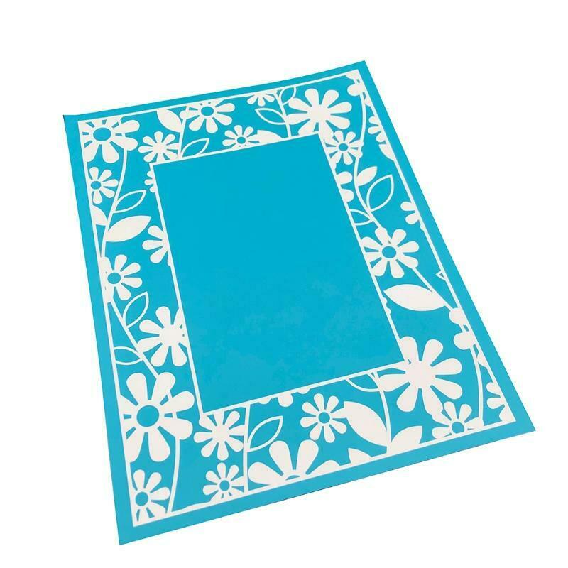 Flower Self-Adhesive Silk Screen Printing Stencil for Painting T-Shirt Textile