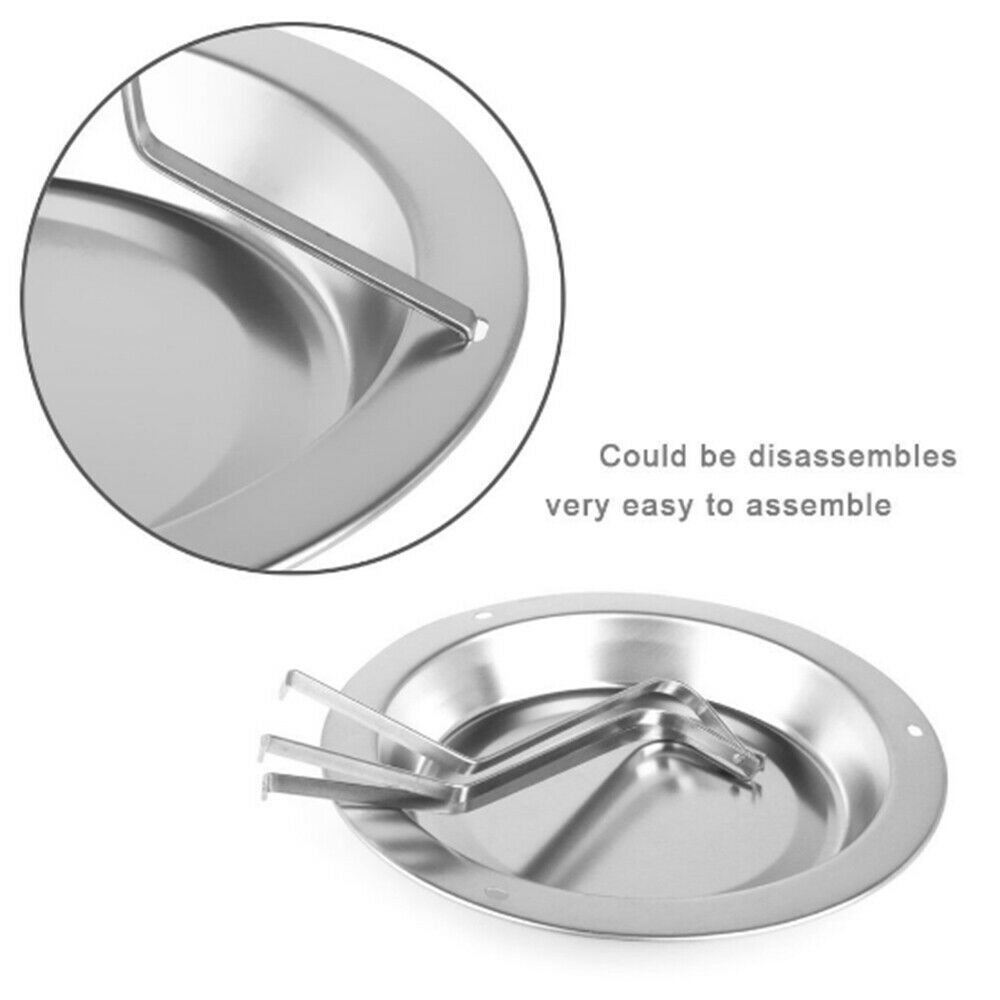Stainless Steel Upright Roast Chicken Holder BBQ Rack Stand Grilled Pan Shelf